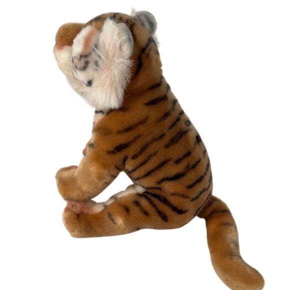 Nat & Jules Demdaco Soft Plush Beanie Brown Bengal Tiger 12" Stuffed Animal - Picture 5 of 8